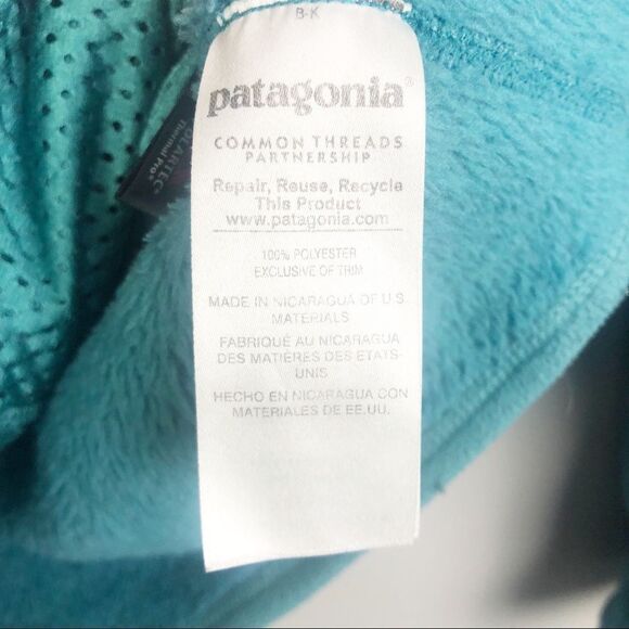 PATAGONIA | Re-Tool Snap-T Pullover Teal Textured Sweater Sweatshirt Women’s XS - Picture 6 of 7